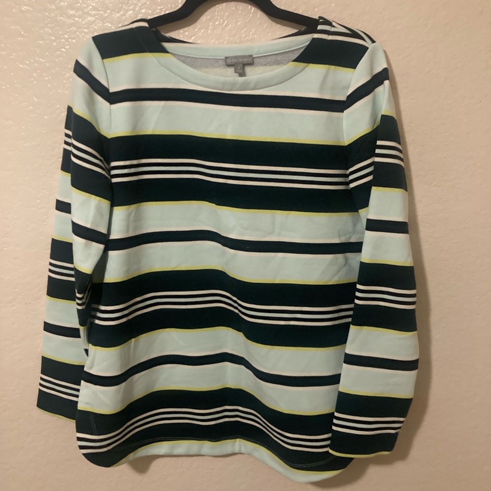Talbots Multicolor Striped Sweatshirt